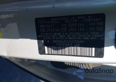 2018 Genesis G80 3.8 из США, поврежденный, VIN KMHGN4JE4JU230664